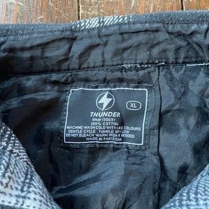 Black and white flannel